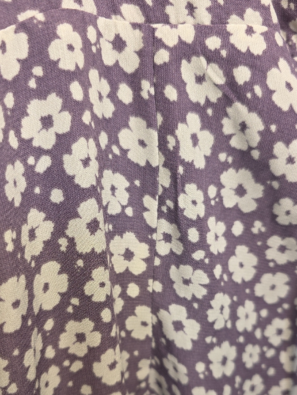 Pink Lily Lavender Floral Ruffle Mini Dress Large - Picture 4 of 8